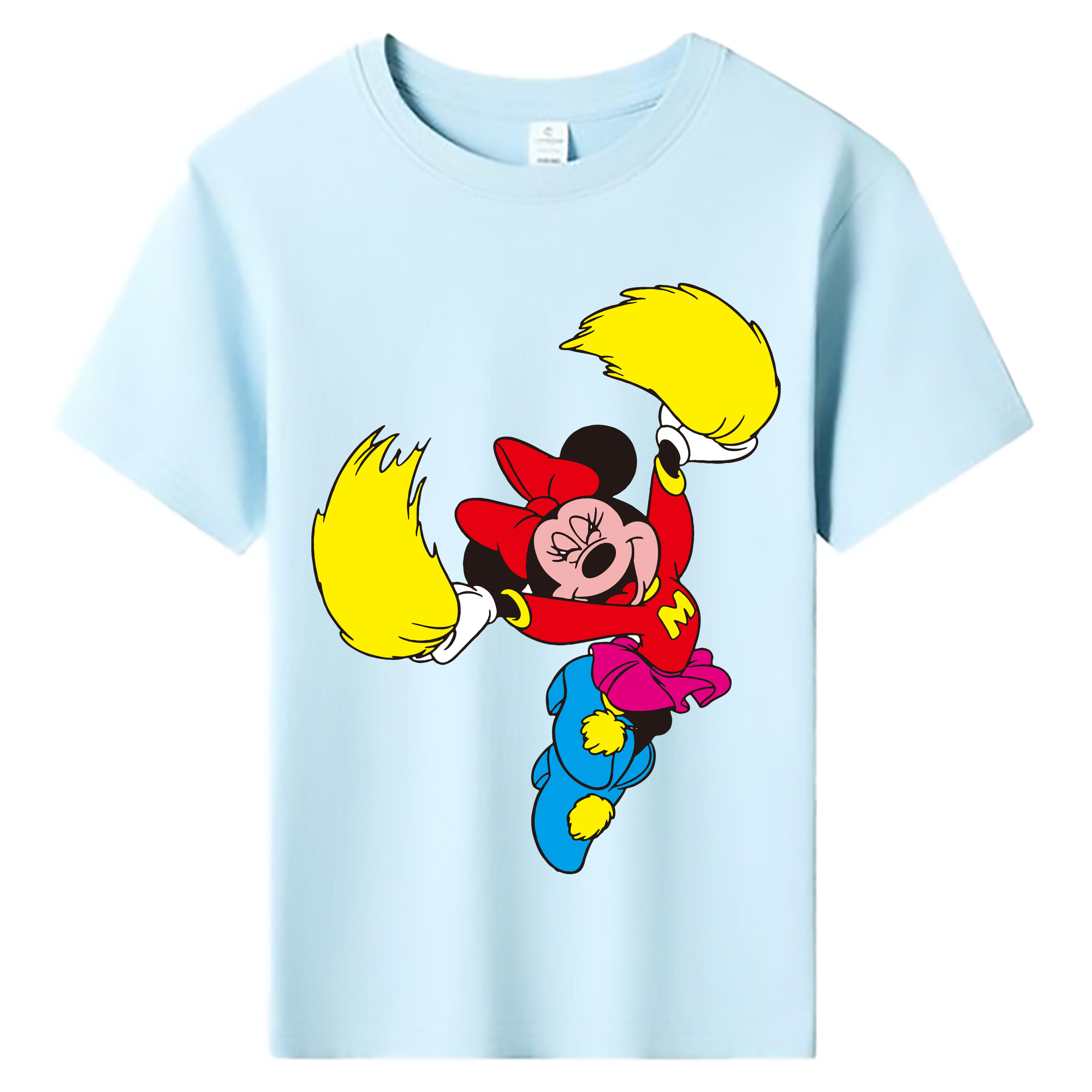 ミッキーマウス Mickey Mouse 綿100％キッズTシャツ（フロントプリント）